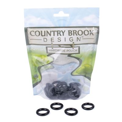 Country Brook Design - 50-5/8 Inch Black Powder Coated Welded Heavy O-Rings