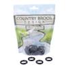 Country Brook Design - 50-5/8 Inch Black Powder Coated Welded Heavy O-Rings view 1