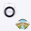 Country Brook Design - 50-5/8 Inch Black Powder Coated Welded Heavy O-Rings view 2