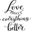 Hampton Tech Love Makes Everything Better Rubber Stamp, 2 X 2'' Wood Stamp view 2