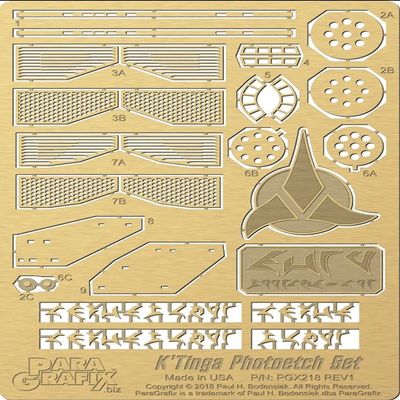 BIBNY Paragrafix 1/350 K'Tinga Photoetch Set PGX218
