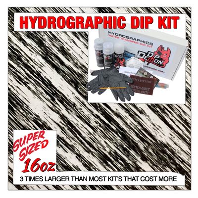 Hydrographic Dip Kit Brush Effect 16oz dip Demon Hydro dip Dipping