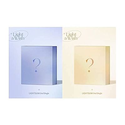 LIGHTSUM Light a Wish 2nd Single Album 2 Version Set CD+1p Poster+90p Booklet+1p Lyric Paper+1p Invitation Card+1p PhotoCard+1p Sticker+Message PhotoCard Set+Tracking Kpop Sealed