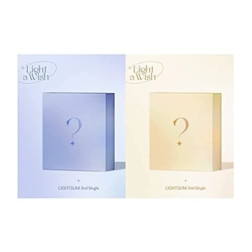 LIGHTSUM Light a Wish 2nd Single Album 2 Version Set CD+1p Poster+90p Booklet+1p Lyric Paper+1p Invitation Card+1p PhotoCard+1p Sticker+Message PhotoCard Set+Tracking Kpop Sealed