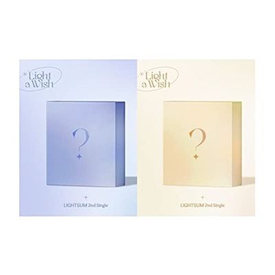 LIGHTSUM Light a Wish 2nd Single Album 2 Version SET CD+90p Booklet+1p Lyric Paper+1p Invitation Card+1p PhotoCard+1p Sticker+Message PhotoCard SET+Tracking Kpop Sealed