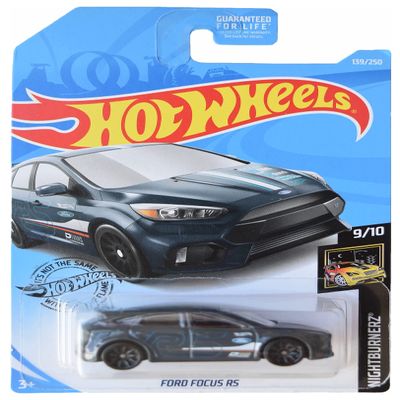 Hot Wheels Ford Focus RS, [Black] 139/250 Nightburnerz 9/10