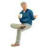 People Figures 1:64 Scale Model Trains Architecture People Figures Tiny People Drinking Coffee Waitress Waitress for Miniature Scenes, Shirt Green view 4