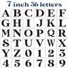 7inch Letter Stencils for Painting on Wood,Alphabet Stencils Drawing Stencil Letters Numbers Stencils for Wall Wood Signs Home Porch view 1