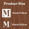7inch Letter Stencils for Painting on Wood,Alphabet Stencils Drawing Stencil Letters Numbers Stencils for Wall Wood Signs Home Porch view 2
