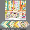 Inkdotpot Summer Fruit Theme Collection Double-Sided Scrapbook Paper Kit Cardstock 12"x12" Card Making Paper Pack with Sticker Sheet - 16 Pages - Multicolor view 3