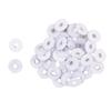 Craftelier - Pack of 40 Wide Eyelets Ideal for Card Making, Scrapbooking and Crafting | Suitable for Various Materials | Size Approx. Inside Diameter 5 mm and Outside Diameter 13 mm - White Colour view 1