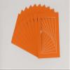 CountryArtHouse Orange Acid Free 16x20 Picture Frame Mats with White Core Bevel Cut for 11x17 Pictures - Fits 16x20 Frame - Pack of 100 Mats view 1