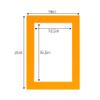 CountryArtHouse Orange Acid Free 16x20 Picture Frame Mats with White Core Bevel Cut for 11x17 Pictures - Fits 16x20 Frame - Pack of 100 Mats view 3