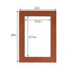 CountryArtHouse Football Texture Acid Free 22x28 Picture Frame Mats with White Core Bevel Cut for 20x24 Pictures - Fits 22x28 Frame - Pack of 25 Mats - with Bags & Backings view 3