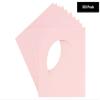 CountryArtHouse Soft Pink Acid Free 7x7 Circle Picture Frame Mat with White Core Bevel Cut for 5x5 Pictures - Fits 7x7 Frame view 2
