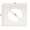 CountryArtHouse Soft Pink Acid Free 7x7 Circle Picture Frame Mat with White Core Bevel Cut for 5x5 Pictures - Fits 7x7 Frame view 3