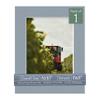 CountryArtHouse Mid Grey Acid Free 8x10 Picture Frame Mats with White Core Bevel Cut for 6x8 Pictures - Fits 8x10 Frame - One Mat view 1