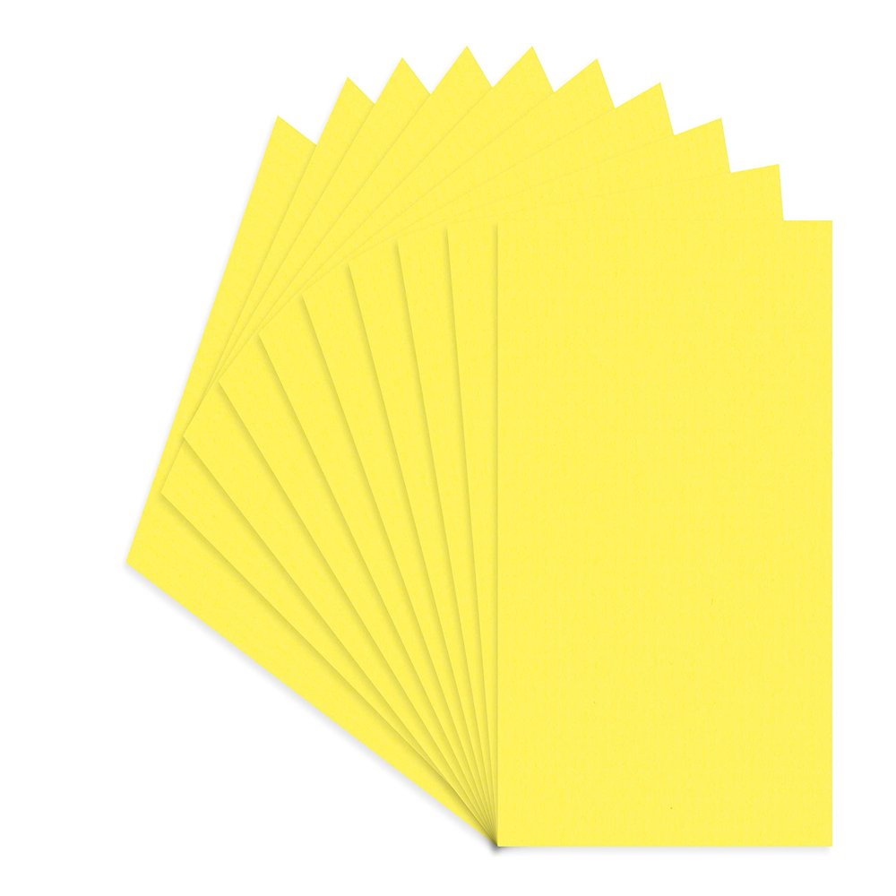 CountryArtHouse Vibrant Yellow Acid Free 16x20 Backing Board - Uncut Photo Mat Board - 100 Sheets