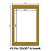 CountryArtHouse Metallic Gold Acid Free 24x36 Picture Frame Mats with White Core Bevel Cut for 20x30 Pictures - Fits 24x36 Frame - Pack of 25 Mats - With Bags & Backings view 2
