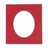 CountryArtHouse Deep Red Acid Free 6x7.5 Oval Picture Frame Mat with White Core Bevel Cut for 3x5 Pictures - Fits 6x7.5 Frame view 1
