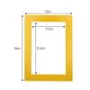 Metallic Gold Acid Free 12x16 Picture Frame Mats with White Core Bevel Cut for 8x12 Pictures - Fits 12x16 Frame - Pack of 100 Mats view 3