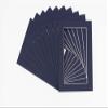Navy Blue Acid Free 11x14 Picture Frame Mats with White Core Bevel Cut for 8x12 Pictures - Fits 11x14 Frame - Pack of 100 Mats - with Bags & Backings view 1