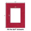 CountryArtHouse Blaze Suede Acid Free 8.5x11 Picture Frame Mats with White Core Bevel Cut for 5x7 Pictures - Fits 8.5x11 Frame - Pack of 25 Mats view 2