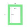 CountryArtHouse Bright Green Acid Free 12x16 Picture Frame Mats with White Core Bevel Cut for 8x12 Pictures - Fits 12x16 Frame - Pack of 100 Mats view 3
