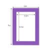 CountryArtHouse Purple Acid Free 5x7 Picture Frame Mats with White Core Bevel Cut for 4x6 Pictures - Fits 5x7 Frame - Pack of 100 Mats view 3