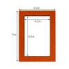CountryArtHouse Basketball Texture Acid Free 8.5x11 Picture Frame Mats with White Core Bevel Cut for 5x7 Pictures - Fits 8.5x11 Frame - One Mat view 3