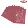 Maroon Acid Free 11x14 Picture Frame Mats with White Core Bevel Cut for 8x12 Pictures - Fits 11x14 Frame - Pack of 100 Mats - with Bags & Backings view 2