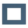 CountryArtHouse Steel Blue Acid Free 7x7 Square Picture Frame Mat with White Core Bevel Cut for 5x5 Pictures - Fits 7x7 Frame view 1