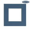 CountryArtHouse Steel Blue Acid Free 7x7 Square Picture Frame Mat with White Core Bevel Cut for 5x5 Pictures - Fits 7x7 Frame view 2