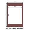 CountryArtHouse Maroon Acid Free 12x18 Picture Frame Mats with White Core Bevel Cut for 11x14 Pictures - Fits 12x18 Frame - Pack of 10 Mats - with Bags & Backings view 2