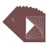 CountryArtHouse Maroon Acid Free 12x18 Picture Frame Mats with White Core Bevel Cut for 11x14 Pictures - Fits 12x18 Frame - Pack of 10 Mats - with Bags & Backings view 3