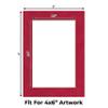 Blaze Suede Acid Free 5x7 Picture Frame Mats with White Core Bevel Cut for 4x6 Pictures - Fits 5x7 Frame - Pack of 25 Mats view 2