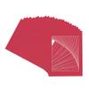 CountryArtHouse Deep Red Acid Free 16x16 Picture Frame Mats with White Core Bevel Cut for 12x12 Pictures - Fits 16x16 Frame - Pack of 25 Mats - with Bags & Backings view 3