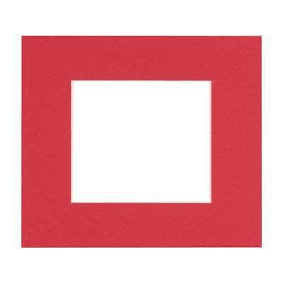 CountryArtHouse Cardinal Acid Free 7x7 Square Picture Frame Mat with White Core Bevel Cut for 5x5 Pictures - Fits 7x7 Frame