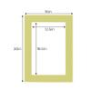 Pistachio Acid Free 16x20 Picture Frame Mats with White Core Bevel Cut for 13x19 Pictures - Fits 16x20 Frame - Pack of 100 Mats view 3