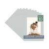 Grey Acid Free 11x14 Picture Frame Mats with White Core Bevel Cut for 8x12 Pictures - Fits 11x14 Frame - Pack of 10 Mats - with Bags & Backings view 1
