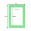 CountryArtHouse Bright Green Acid Free 16x20 Picture Frame Mats with White Core Bevel Cut for 13x19 Pictures - Fits 16x20 Frame - Pack of 100 Mats view 3