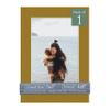 CountryArtHouse Metallic Gold Acid Free 5x7 Picture Frame Mats with White Core Bevel Cut for 4x6 Pictures - Fits 5x7 Frame - One Mat view 1