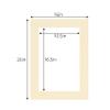 CountryArtHouse Tan Acid Free 16x20 Picture Frame Mats with White Core Bevel Cut for 11x17 Pictures - Fits 16x20 Frame - Pack of 100 Mats view 3