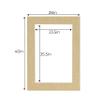 CountryArtHouse Linen Acid Free 28x40 Picture Frame Mats with White Core Bevel Cut for 24x36 Pictures - Fits 28x40 Frame - One Mat - With Bag & Backing view 3