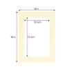 CountryArtHouse Soft Yellow Acid Free 12x16 Picture Frame Mats with White Core Bevel Cut for 11x14 Pictures - Fits 12x16 Frame - Pack of 100 Mats view 3