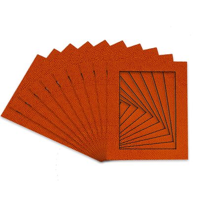 Basketball Texture Acid Free 16x20 Picture Frame Mats with White Core Bevel Cut for 12x18 Pictures - Fits 16x20 Frame - Pack of 100 Mats