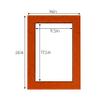 Basketball Texture Acid Free 16x20 Picture Frame Mats with White Core Bevel Cut for 12x18 Pictures - Fits 16x20 Frame - Pack of 100 Mats view 3