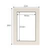 CountryArtHouse White Acid Free 22x28 Picture Frame Mat with Black Core Bevel Cut for 20x24 Pictures - Fits 22x28 Frame view 3