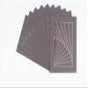 CountryArtHouse Charcoal Acid Free 16x20 Picture Frame Mats with White Core Bevel Cut for 13x19 Pictures - Fits 16x20 Frame - Pack of 100 Mats view 1