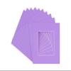 Light Purple Acid Free 16x16 Picture Frame Mats with White Core Bevel Cut for 12x12 Pictures - Fits 16x16 Frame - Pack of 100 Mats - with Bags & Backings view 1